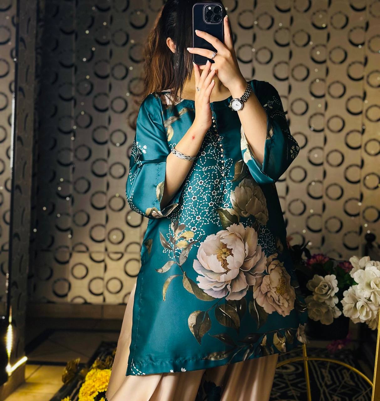 Trendy Floral Printed Salwar Suit for Women