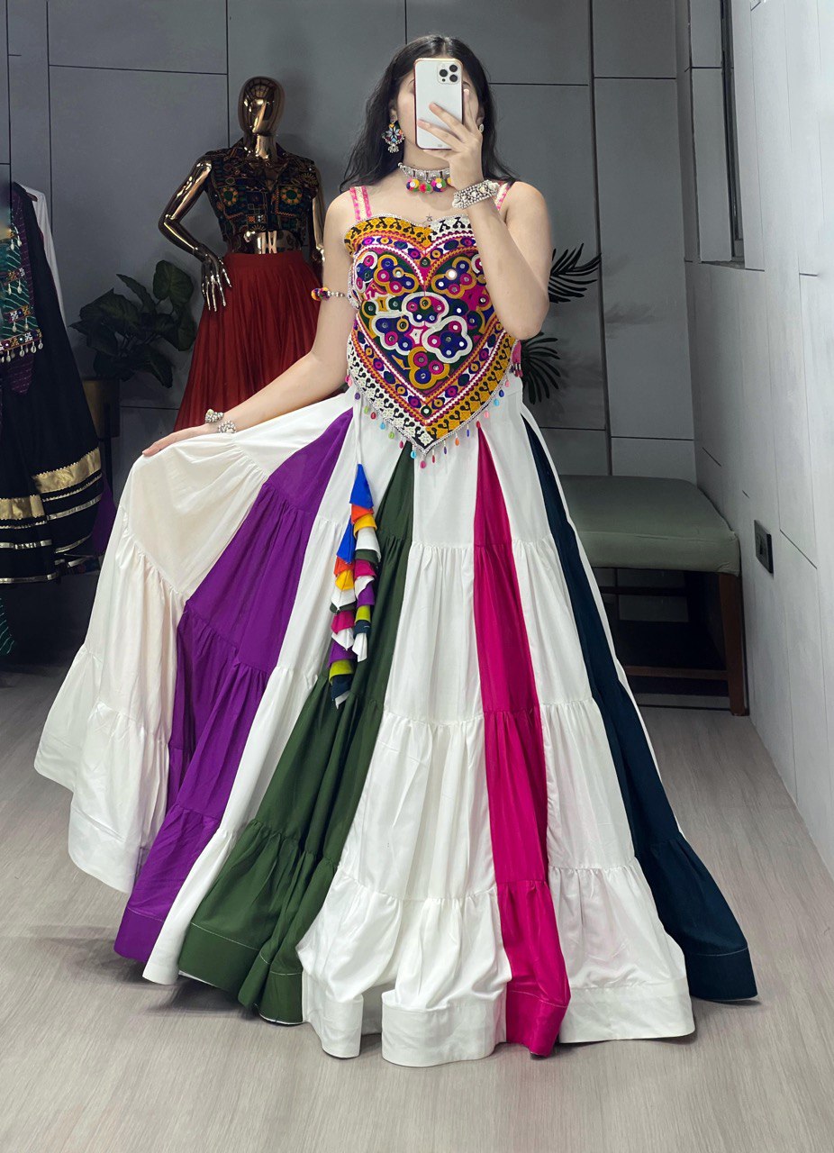 Colorful Navratri Lehenga Choli for Garba Nights
