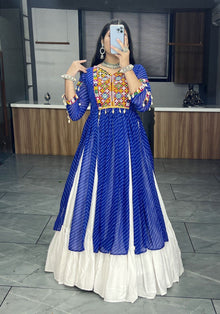 Traditional Embroidered Gown Style Lehenga Choli