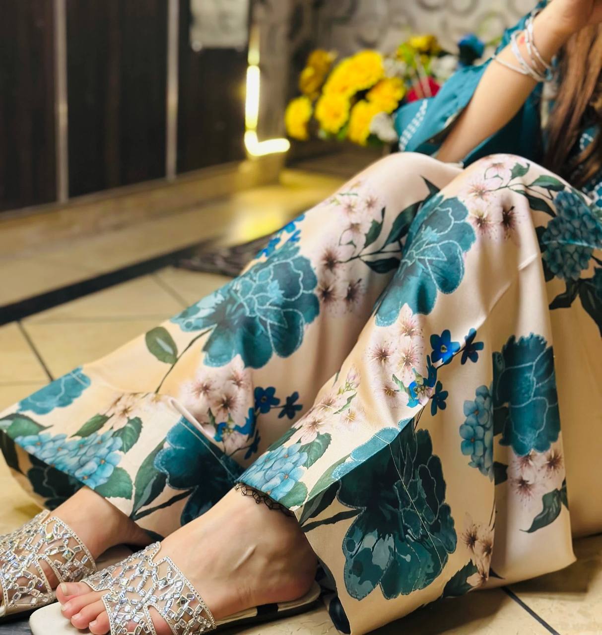 Trendy Floral Printed Salwar Suit for Women