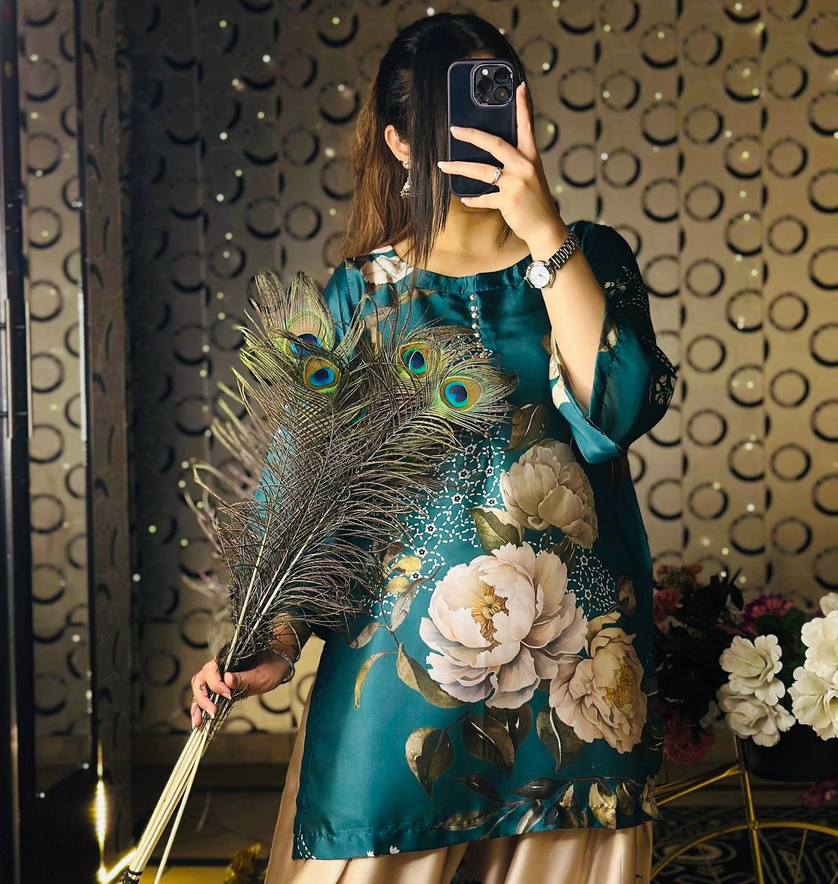 Trendy Floral Printed Salwar Suit for Women