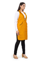 Mustard Yellow Sleeveless Women’s Overcoat Apron