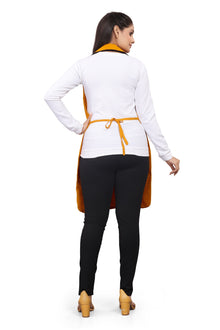 Mustard Yellow Combo 2 Sleeveless Women’s Overcoat Apron