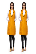 Mustard Yellow Combo 2 Sleeveless Women’s Overcoat Apron