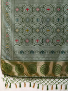 Pure Green Silk Saree with Mina Kari Weaving and Rich Pallu Traditional Wedding Wear