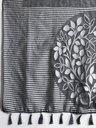 Grey Soft Silk Saree with Butti Blouse, Zari Lining Border Rich Pallu  Traditional Festive Wear