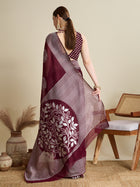 Soft Silk Weaving Saree with Rich Lining Border, Butti Blouse & Grand Pallu Wedding Festive Look