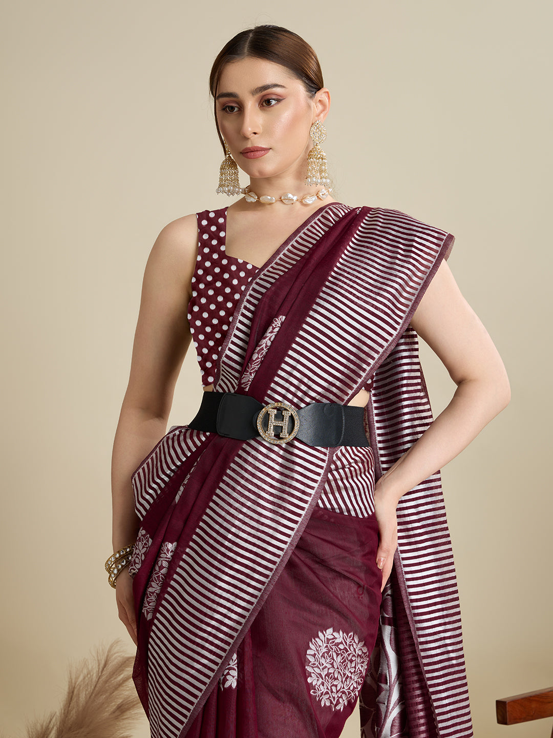 Soft Silk Weaving Saree with Rich Lining Border, Butti Blouse & Grand Pallu Wedding Festive Look
