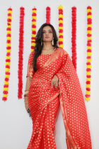 stunning-red-banarasi-silk-saree-with-golden-zari butta–perfect-for-festivals