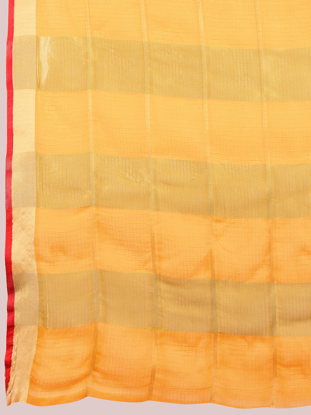 Yellow Kota Doriya Soft Silk Saree Semi Cotton Wedding Saree for Haldi and  Festive Occasions
