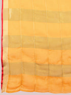 Yellow Kota Doriya Soft Silk Saree Semi Cotton Wedding Saree for Haldi and  Festive Occasions